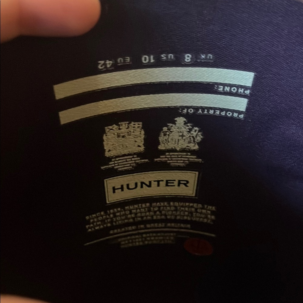 Hunter Deep Purple Waterproof Boots - Picture 4 of 4